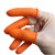 金诗洛 KY010 一次性乳胶防滑手指套 无尘无粉农业指套 劳保手套 橘色 29(大号)