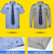 鸣固 短袖衬衣保安服 薄款透气物业保安工作制服 灰色单上衣（含标贴）165/M 