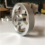 铝合金滚花轮压花同步编码器轮 计米轮子 周长200.250.300mm定制 直径67.45mm(孔6mm