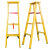 定制适用玻璃钢绝缘人字梯关节梯伸缩梯升降梯子电工梯折叠梯凳电 5.0米人字梯