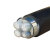 FIFAN 3+1铝电缆4芯铝电缆线YJLV22电压0.6/1KV铠装地埋线 3*300+1*150平方 一米价