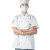 大杨C-002春夏季厨师服短袖上衣 肩膀后背透气 白色 XXL码 餐厅食堂酒店厨房工装 定制