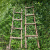 恩宝乐带皮实木梯子装饰原木楼梯绳梯复古直梯摆件木质软梯森系摄影道具 实木梯高0.9米