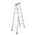 登月（DENGYUE）铝合金合页梯人字梯工程梯子叉梯合梯广告梯折叠梯家庭便携折叠加厚4米DYH5-40