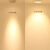 三棵松 三色变光led变焦射灯cob筒灯孔灯可调焦牛眼聚光灯商用洗墙灯支持定制 白壳开孔7.5CM(3W) 普瑞暖光(3000K)
