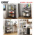 安赛瑞 折叠置物架 厨房置物架 4层 可移动多层落地货架 厨房卫生间收纳架 白色 711013