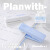 定制适用Planwith折叠订书机办公用资料装订收纳订书器高颜值省力钉书机针 （蓝色）blue