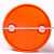 企金 橘色塑料桶 585*923mm 200L圆形塑料水桶闭口油桶化工桶抗摔抗热 QJ-H9898