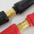 海斯迪克 中式电焊机电缆线快速接头配件 焊把线连接接头HKsq-757 DKJ70 连接器套装【黑红各1对】