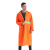柯瑞柯林 BR1-255连体雨衣中长款带帽反光户外徒步环卫工服橘黄色均码 1件装
