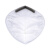 爱途（AT）9502 KN95折叠头带式一次性口罩防尘防雾霾防PM2.5口罩 白色1只装