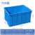 特大号塑料筐周转箱长方形工业加厚物流箱子带盖储物收纳盒胶框子 700箱(外径750*560*400) 默认蓝色外径尺寸长宽高顺序单