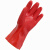东亚802PVC手套耐家用手套家务洗衣小吃厨房洗碗耐油洗车十双 红色 10双价 M