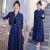 TPUZ牛仔半身裙洋气减龄套装裙女时尚春秋新款休闲短外套两件套 蓝色套装（外套+裙子） S 80-100斤