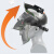 澳颜莱可更换电池电焊面罩自动变光防烤脸防护焊工专用头戴式可调节暗度 面罩一套+10片保护片(送牛皮手套)