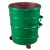 铁垃圾桶 户外环卫挂车大铁桶 360L铁制垃圾桶 市政铁皮垃圾箱 绿色18厚