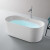 法恩莎（FAENZA） 浴缸独立式家用亚克力成人圆浴缸小户型（不配龙头）1.6米 F052