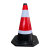 橡胶路锥 反光锥 圆锥 雪糕筒 隔离锥路锥道路施工锥形桶 方锥（红白条纹）