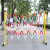 Matsuki玛塔思 伸缩围栏可移动式电力围栏 隔离绝缘施工围挡 玻璃钢管式1.2*2米红白国标款