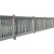 高速铁路桥下沿线路基安全防护预制钢筋混凝土防护栅栏厂家的安装 深灰色高度22米