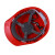 曼德锐安全帽工地男国标abs加厚透气夏施工玻璃钢头盔领导工程定制印字 新欧式透气款（红色）（按钮）