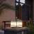 动真格（DongZhenGe）新中式柱头灯铜太阳能室外大门围墙柱子户外防水别墅AA 213方格款W500*H490