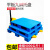 适配托盘塑料仓库防潮托板货物垫板卡板地堆工业地台 浅蓝色 1*0.6米九脚3钢