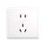 西门子开关插座五孔带USB蕴瑞系列白色一开双控二三插面板插座10A 二开单控