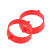 海斯迪克 PVC路锥套环 链条扣环 塑料路锥连接环 圆锥环 链条套环 红色1个 HKA-58