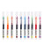 彩色12色 直液式 中性笔学生做笔记专用大容量速干走珠笔重点标记笔 一支随机 0.5mm