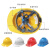 诺瑞斯安 安全帽工地 免费印字 国标V型ABS 建筑工程电力施工劳保工人头盔 加厚V型透气黄色