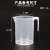 鹿色 刻度杯塑料烧杯实验室器皿塑料量杯 500ml（10个） 