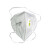 紫蛙（WOKSIF）M8500V 带呼吸阀KN95防护口罩抛光粉尘电焊烟尘防护口罩 白色 耳带 30个/盒
