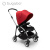 博格步（BUGABOO）Bee6婴儿推车可坐可躺轻便双向可折叠避震宝宝溜娃 银架朱砂红篷黑座