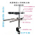 机器视觉实验支架 工业相机支架 CCD实验支架微调+万向光源打光架 600mm螺纹杆桌面夹持款