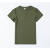 PZHK男士宽松军绿色T恤男短袖纯色夏季圆领大码上衣服 军绿色圆短 L 40码115斤-130斤