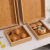 WCZ寿司盒子展示木盒面包托盘竹子长方形中式蛋糕店烘焙竹制食品西餐 竹木直角60*40*5.8