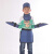 X射线防护服儿童铅衣服铅防护裙铅帽子铅围领铅方巾铅护手 浅蓝色 儿童方巾 M
