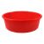 臻安心 红色水桶水盆塑料桶收纳清洁圆形水桶学生桶学校工地 红色44盆
