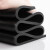 理线家绝缘橡胶板 加厚防滑耐油减震耐磨高压配电室专用工业黑色橡胶垫 500*500*3mm