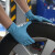爱马斯 GWSG 一次性PVC+丁腈材料合成防护手套防水防滑蓝色合成防护手套 L码  100只/盒 10盒装
