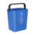 酒店客厅分类卫生间厨房厕所商用无盖长方形大号垃圾桶 10L加厚蓝色可回收物 送提手送配套袋子