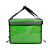 安达通 铝箔保温箱 绿色加厚牛津布防水外卖送餐保温箱子 32升底板+支架+隔板