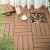 同聚发户外拼接木地板批发室外环保型塑木复合地板 防腐生态diy木塑地板 直纹灰色30*30cm一片