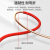 海燕牌塑胶线（HAIYANPAI）电线电缆 阻燃ZD-BV6平方国标单芯单股铜芯硬线 红色火线  100米