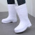 EVA泡沫白色水靴超轻防滑防水耐磨高筒棉雨靴轻便冷库水产厨房棉 EVA泡沫靴单白色 41码