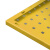 圣极光五金工具挂板展示架挂板仓库洞洞板可定制G3680黄色0.5米