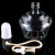 海斯迪克 玻璃酒精灯含灯芯灯帽加热实验仪器普通款 150ml HKCL-860