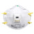 3M8210cn防尘口罩N95级别防颗粒物防雾霾防花粉打磨煤矿头戴罩杯式 8210VCN（10个/盒）