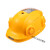 诺坎普太阳能双风扇安全帽工地防护帽蓝牙降温透气风扇帽可印字 双风扇-黄色18000毫安 双空调+